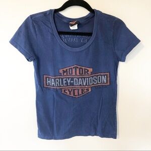 Harley‎ Davidson motorcycles crystal studded shirt